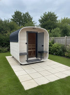 Steam & Oak Cube Sauna 2.4m with Porch (Electric, Gas or Wood-Fired)_5