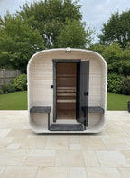 Steam & Oak Cube Sauna 2.4m with Porch (Electric, Gas or Wood-Fired)_22
