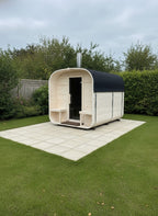 Steam & Oak Cube Sauna 2.4m with Porch (Electric, Gas or Wood-Fired)_3