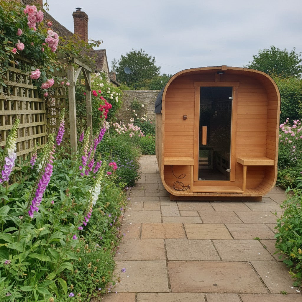 Steam & Oak Cube Sauna 3.4m Premium L-Bench (Electric, Gas or Wood-Fired)_11