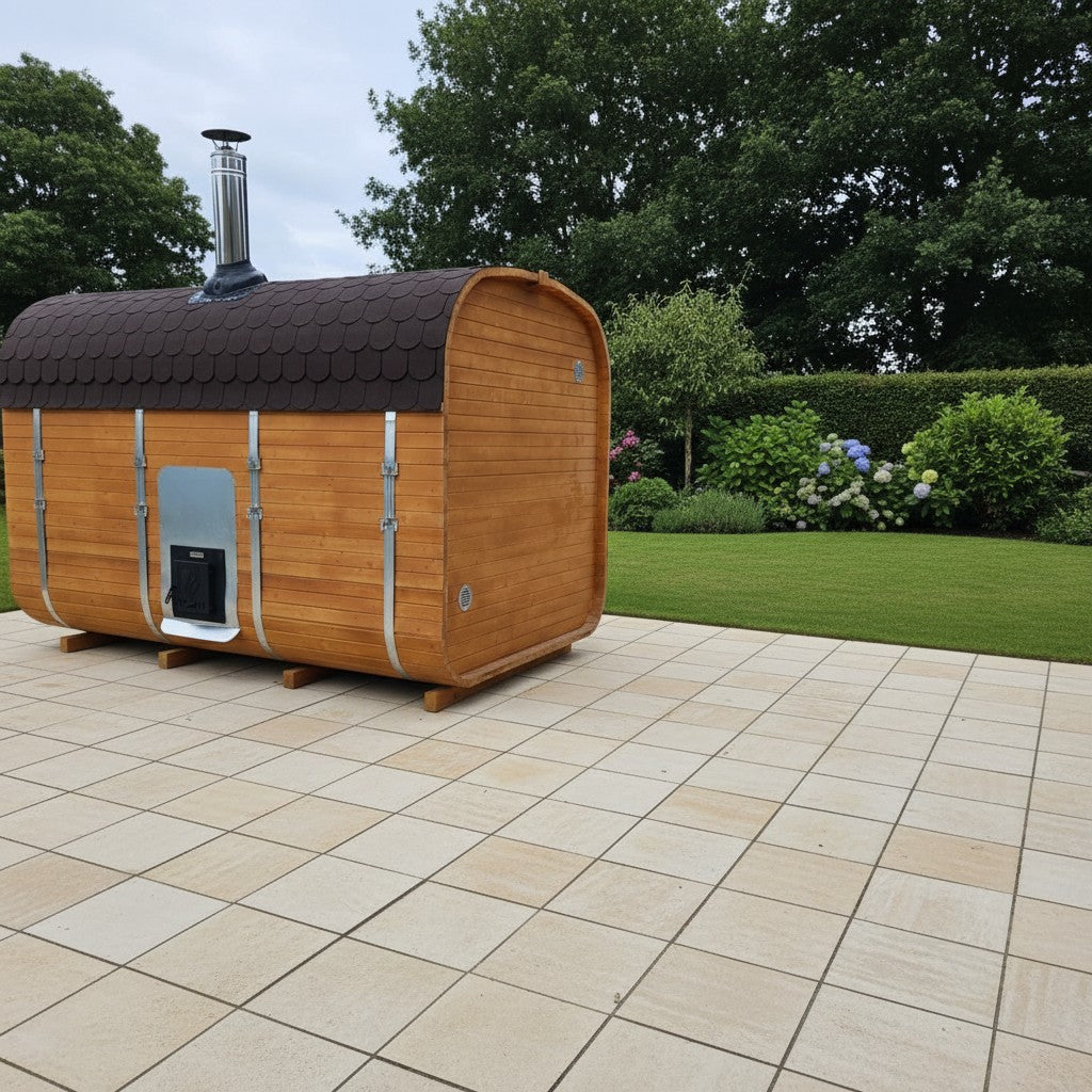Steam & Oak Cube Sauna 3.4m Premium L-Bench (Electric, Gas or Wood-Fired)_5
