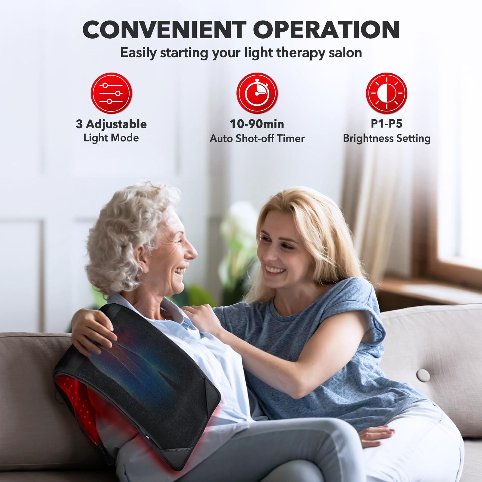 GMOWNW Red Light Therapy Pad - 660nm & 850nm