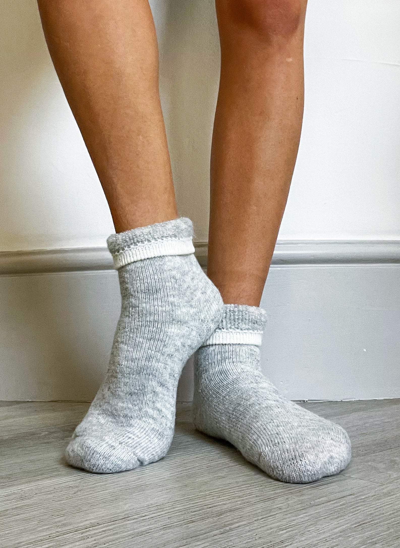 Grey Marl 'Really Cosy' Socks - Warm & Comfortable Cotton Blend