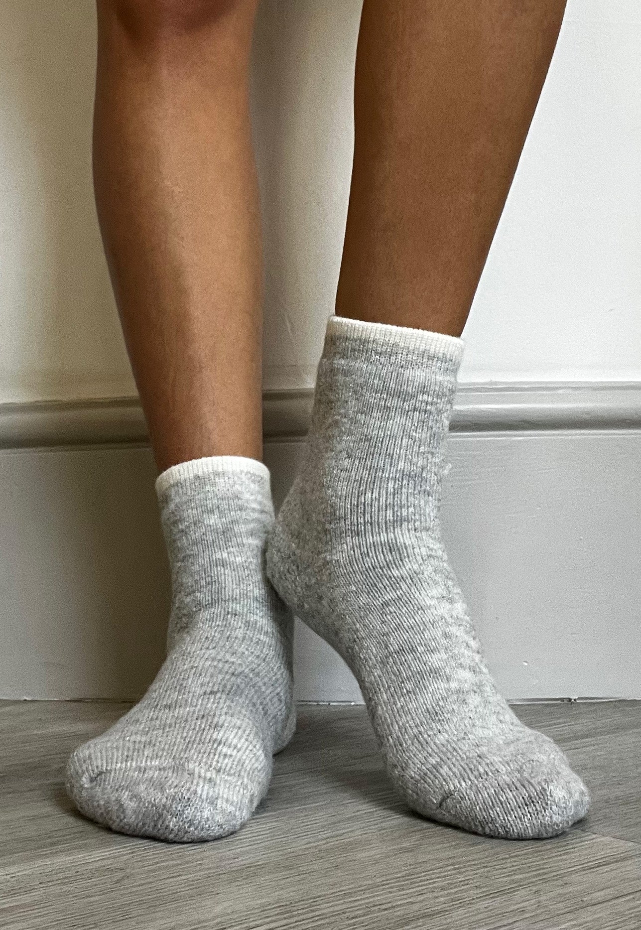 Grey Marl 'Really Cosy' Socks - Warm & Comfortable Cotton Blend