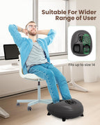 Heycool Shiatsu Foot Massager with Heat, Deep Kneading & Remote – Fits up to Size 14