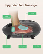 Heycool Shiatsu Foot Massager with Heat, Deep Kneading & Remote – Fits up to Size 14