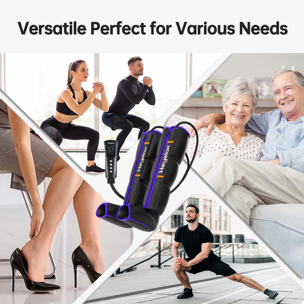 Heyelax Full-Leg Compression Massager Boots (Small) for Circulation & Recovery