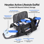 Heyelax Cordless Leg Massager for Circulation & Recovery with Heat – 6 Modes, 8 Intensities
