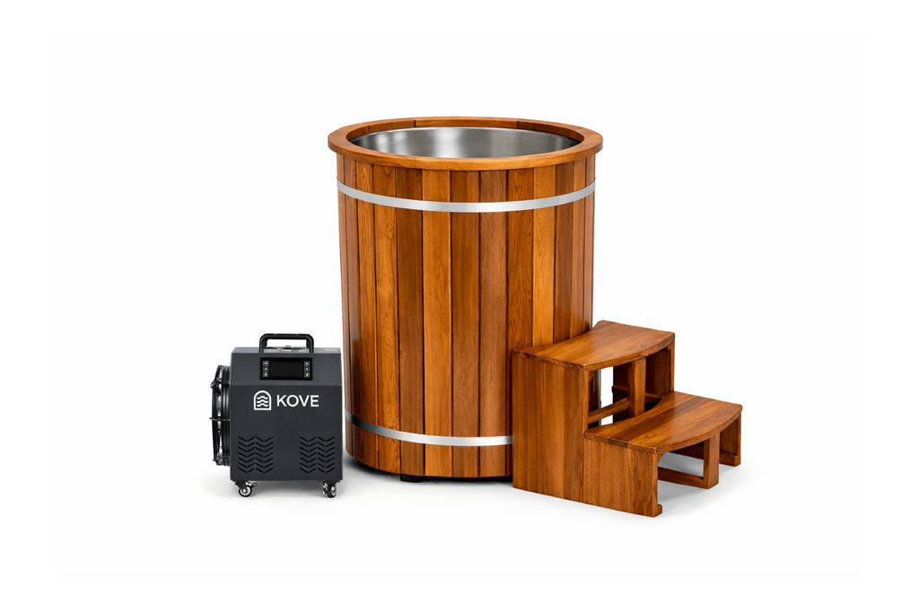 KOVE Cedar Ice Bath – Premium Upright Cold Plunge Tub