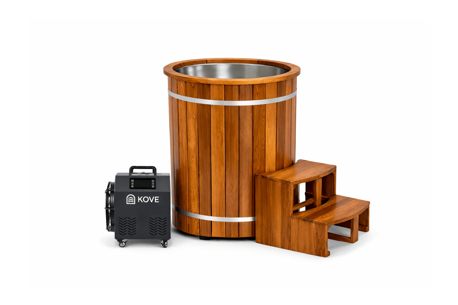 KOVE Cedar Ice Bath – Premium Upright Cold Plunge Tub