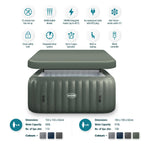 Wave Spa Pacific 4-6 Person Inflatable Hot Tub with Integrated Heater -
