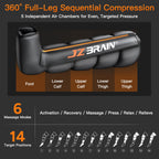 Jzbrain Air Compression Leg Recovery Boots - 6 Modes, 14 Zones (Small)