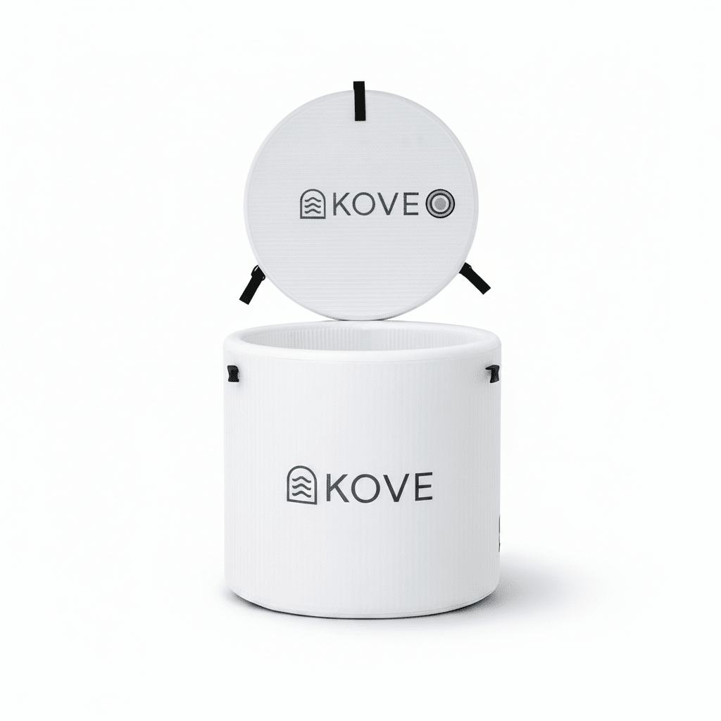 KOVE Core Ice Bath – Premium Upright Cold Plunge - Full Body Immersions - 450L (Chiller Compatible)