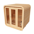 KOVE Cube Sauna 3–4 Person Outdoor Sauna – Premium Spruce Wood, 6kW Harvia Heater, Modern Cube Design