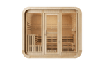KOVE Cube Sauna 5–6 Person Outdoor Sauna – Premium Spruce Wood, 8kW Harvia Heater, Modern Cube Design