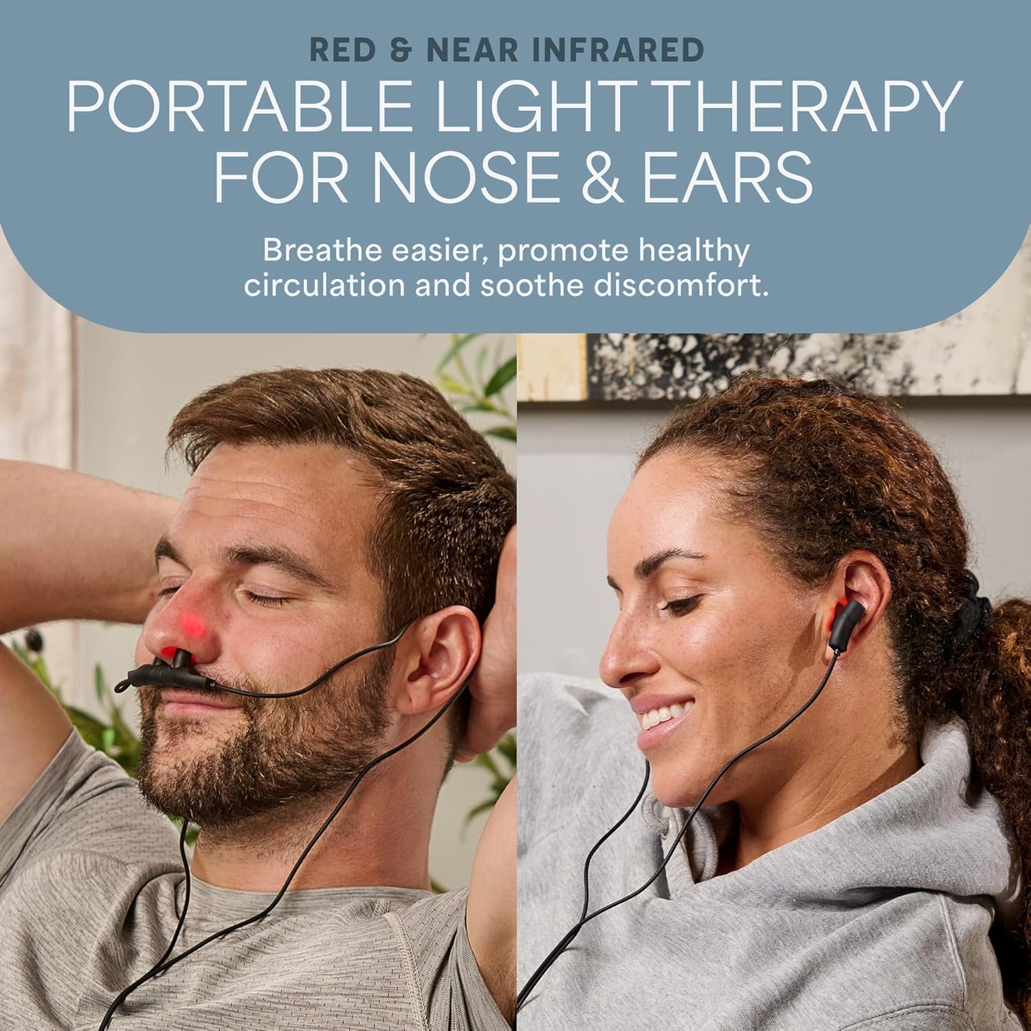 LifePro Respirelief Red Light Therapy Device for Sinus & Ear Relief
