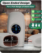 Lunix LX7 Cordless Hand Massager with Heat & Air Compression