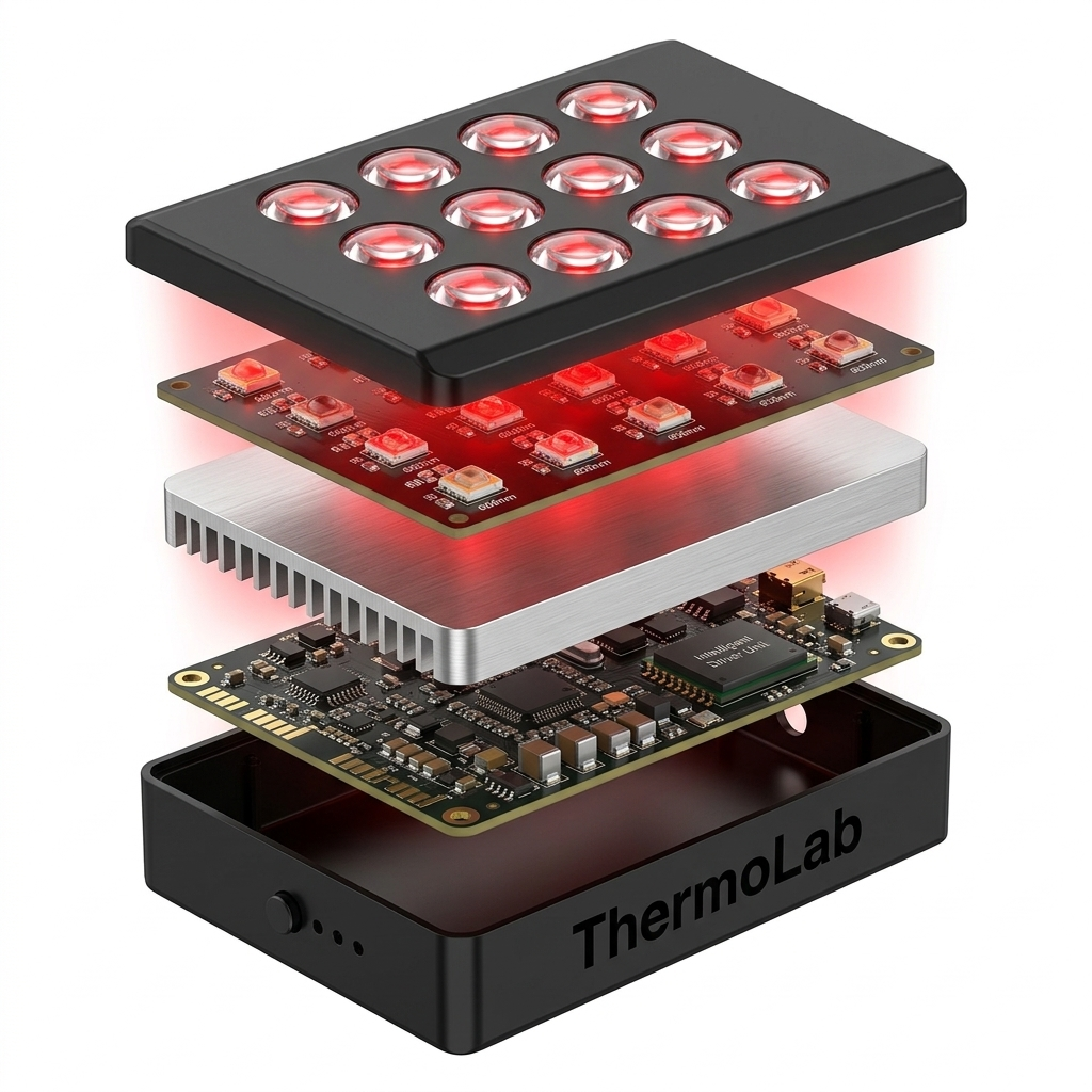 ThermoLab Aura™ Mini — Rechargeable Portable Red Light Therapy Panel