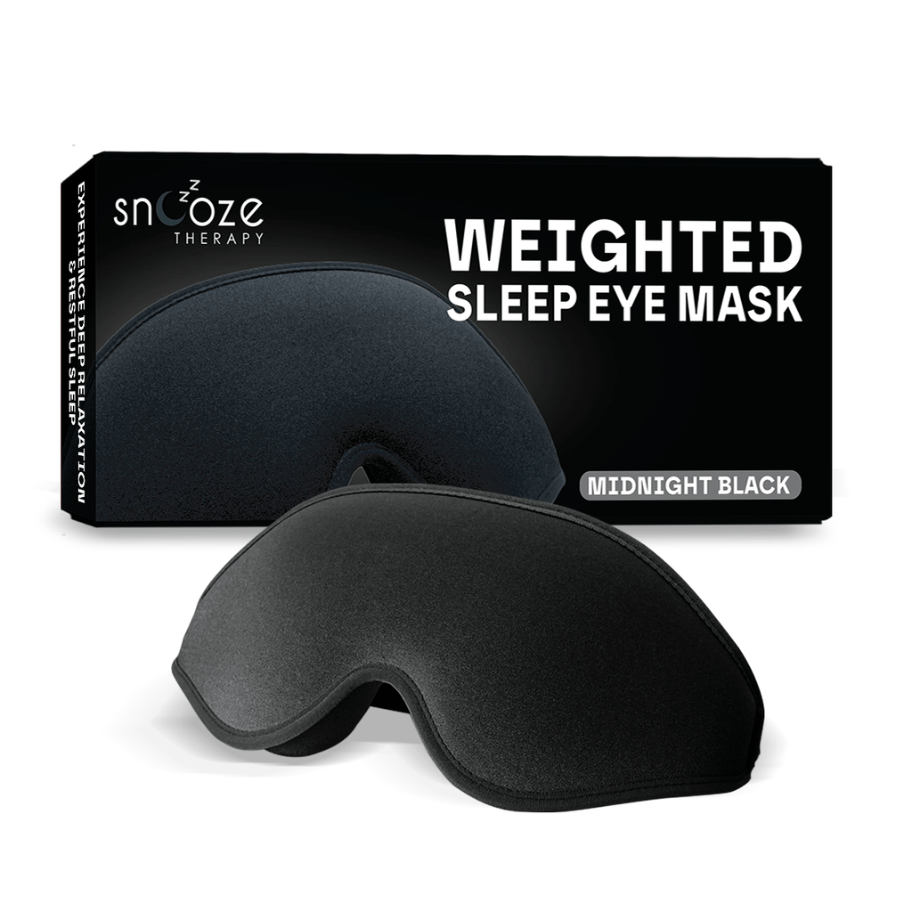 Snooze Therapy 3D Weighted Sleep Eye Mask for Deep Relaxation & Blackout Sleep