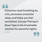 Snooze Therapy Nasal Strips for Better Breathing & Snoring Relief - 30 Pack