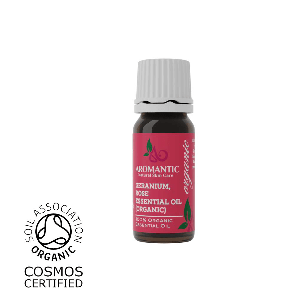 Organic Rose Geranium Essential Oil | Aromantic
