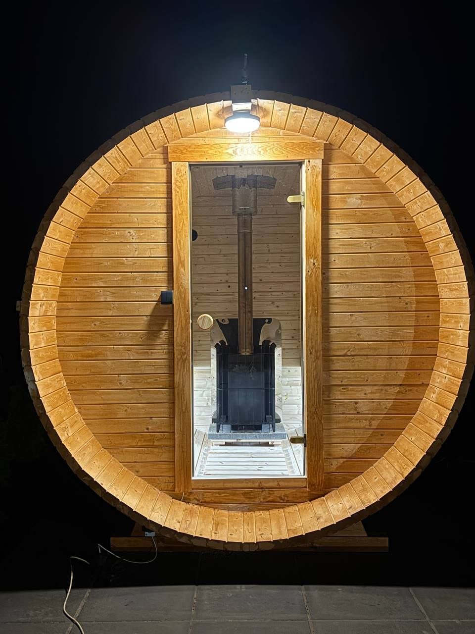 Steam & Oak Barrel Sauna 3m Canopy + Anteroom (Electric, Gas or Wood-Fired)_27