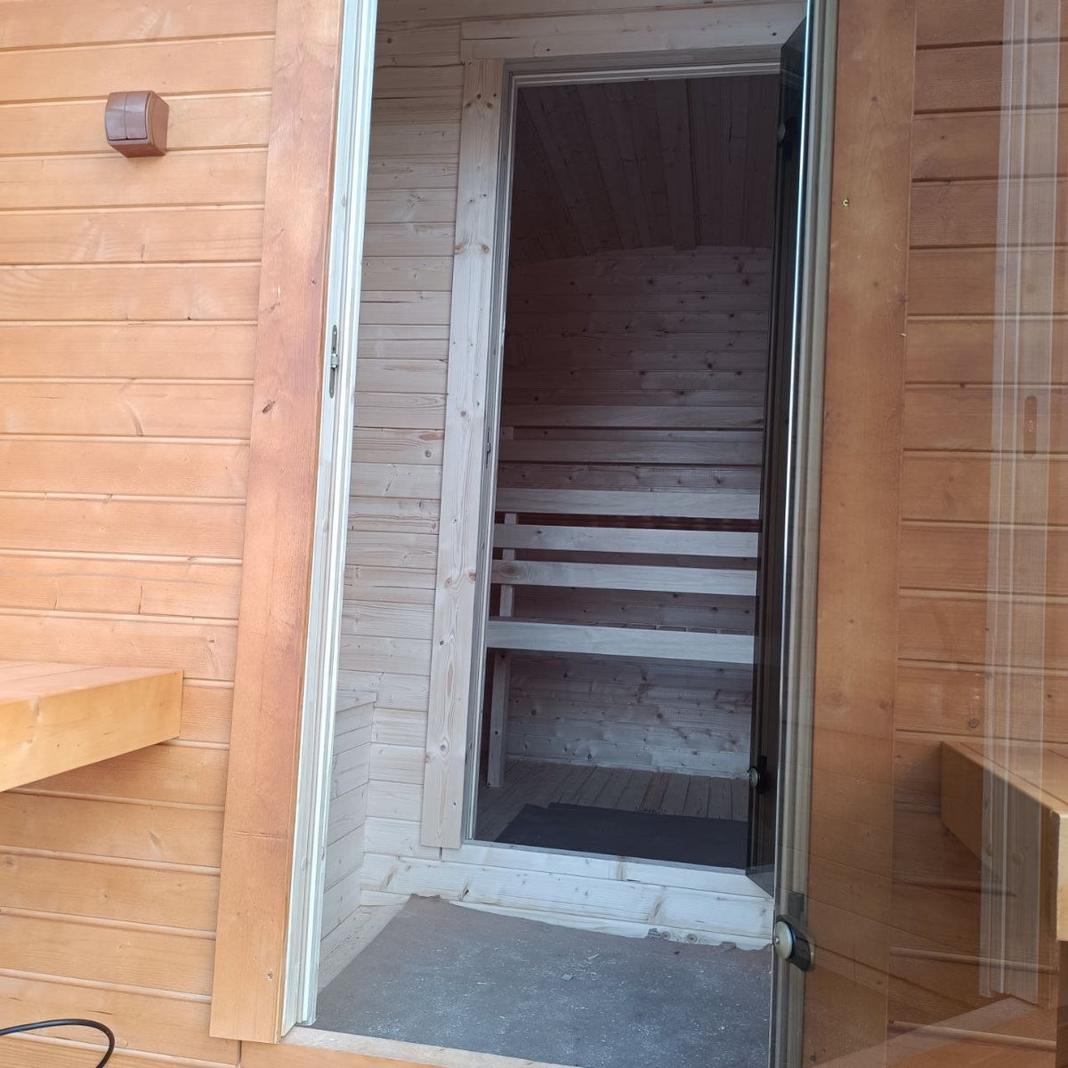 Steam & Oak Cube Sauna 3.4m Premium L-Bench (Electric, Gas or Wood-Fired)_24