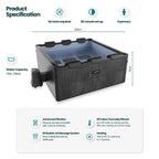 Wave Spa Adriatic 6-Person Square Aluminium Frame Hot Tub