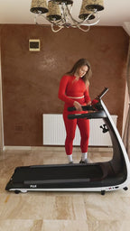 FujiHealth Foldable Smart Treadmill with LED Touch Screen