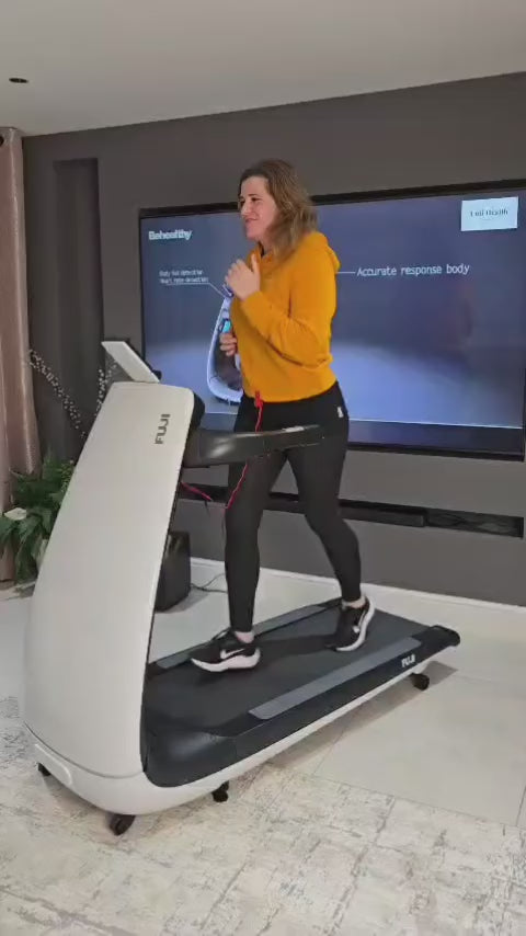 FujiHealth Foldable Smart Treadmill with LED Touch Screen