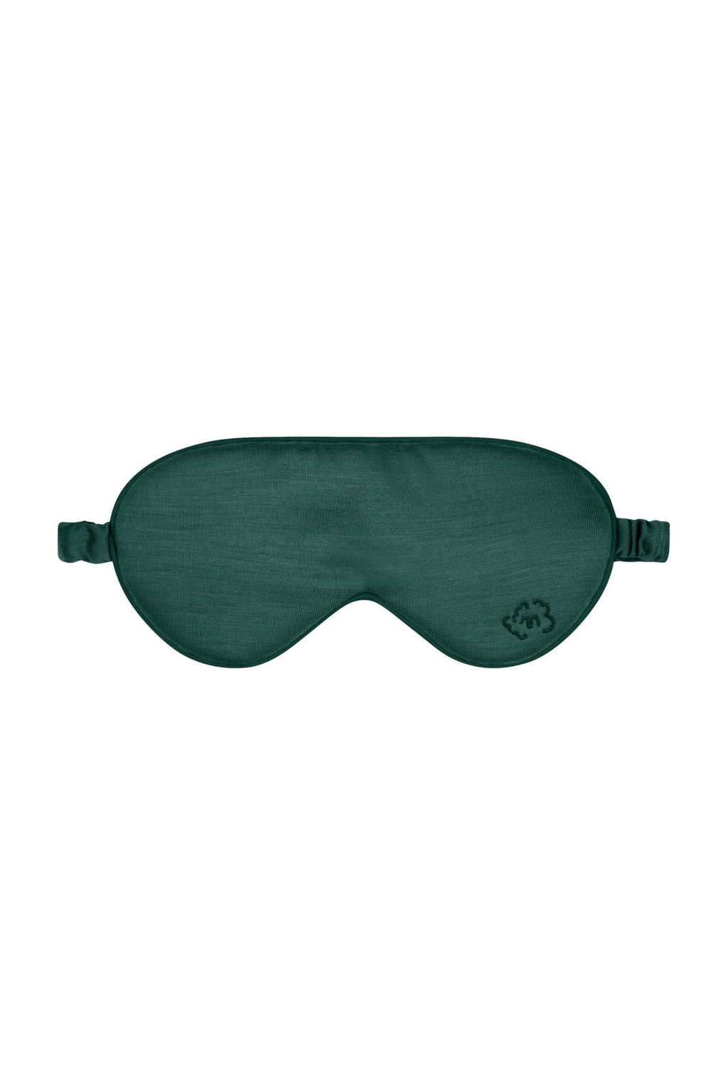 Pure Merino Wool Sleep Eye Mask by Smalls Merino – Emerald Green