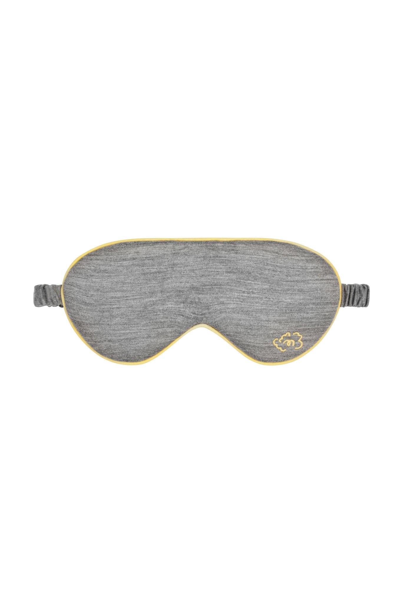 Pure Merino Wool Sleep Eye Mask by Smalls Merino – Grey Marle
