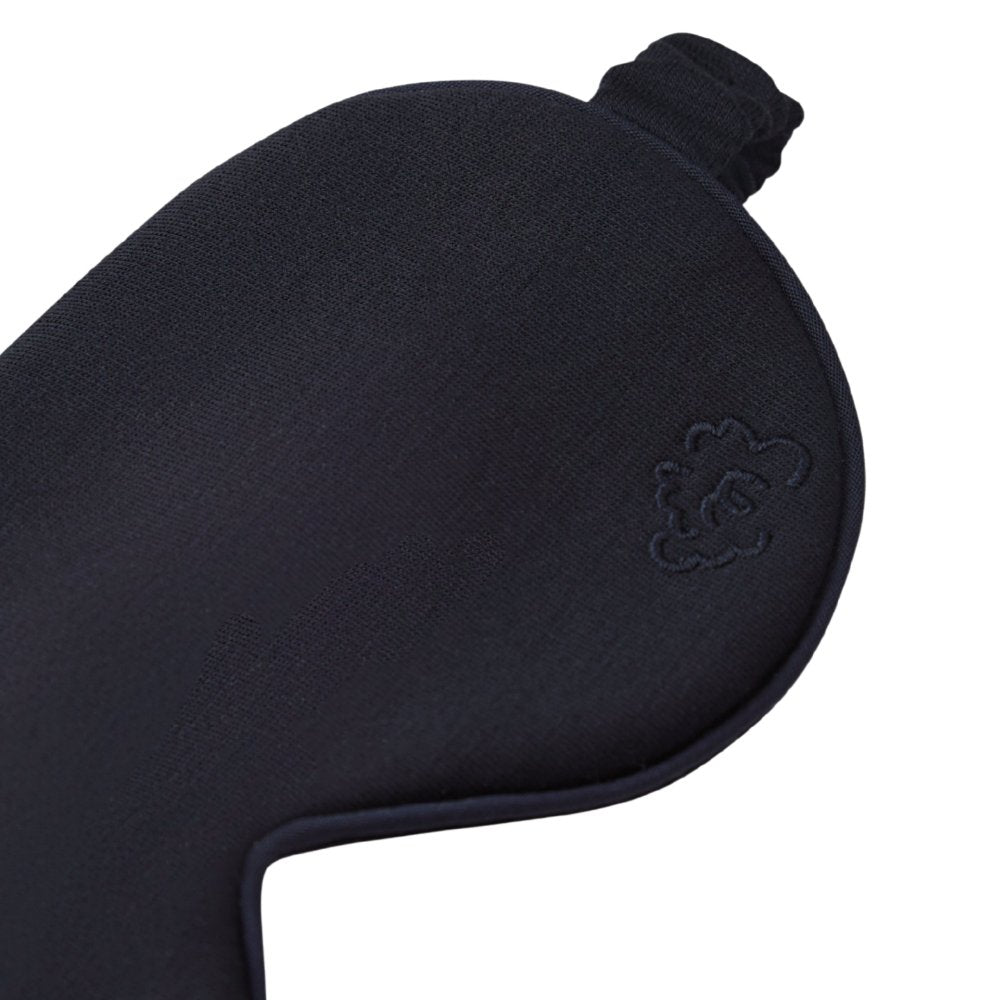 Pure Merino Wool Sleep Eye Mask by Smalls Merino – Midnight Black
