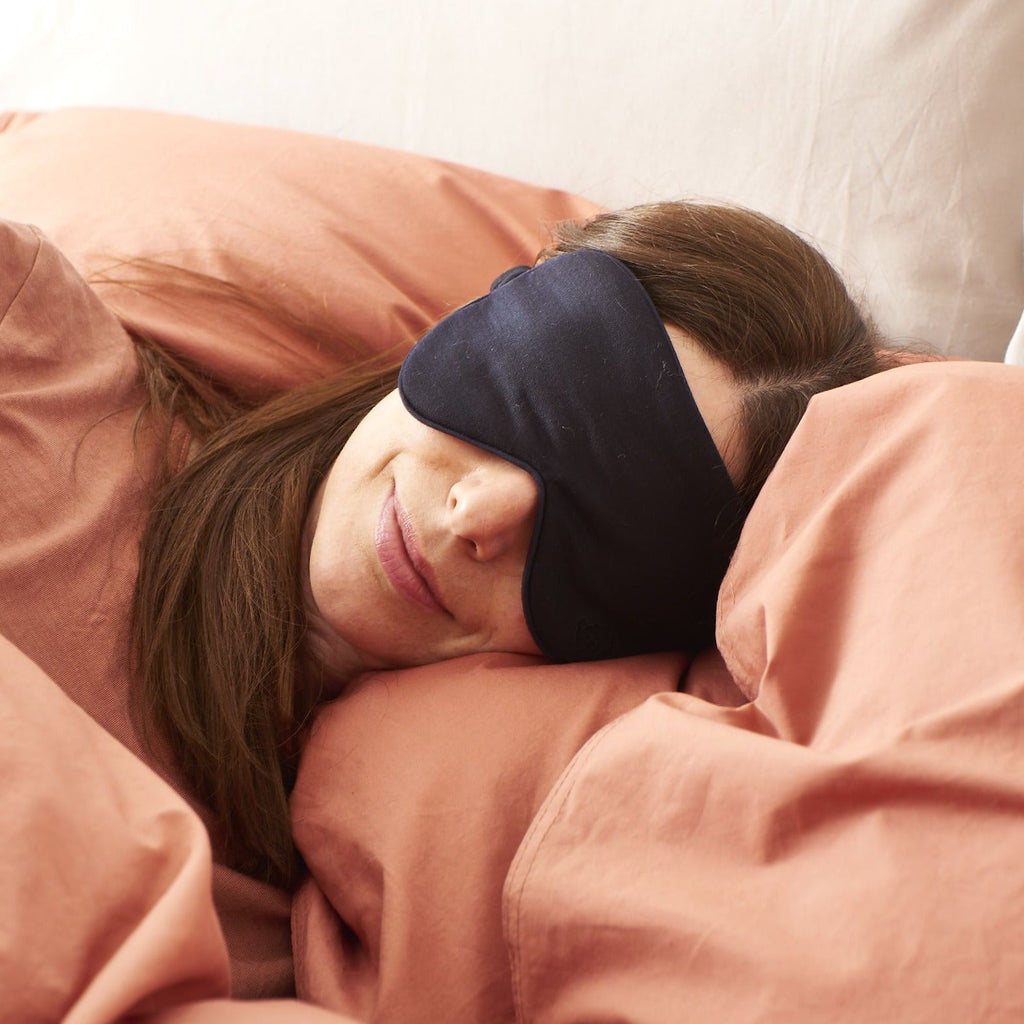 Pure Merino Wool Sleep Eye Mask by Smalls Merino – Midnight Black
