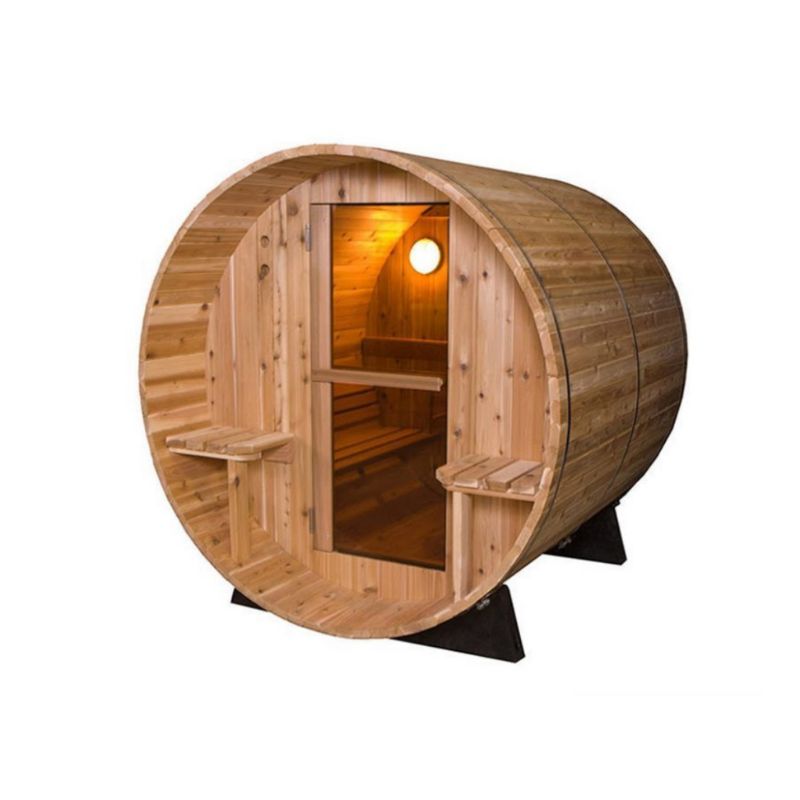 Fonteyn Rustic Red Cedar Barrel Sauna – 4ft to 7ft