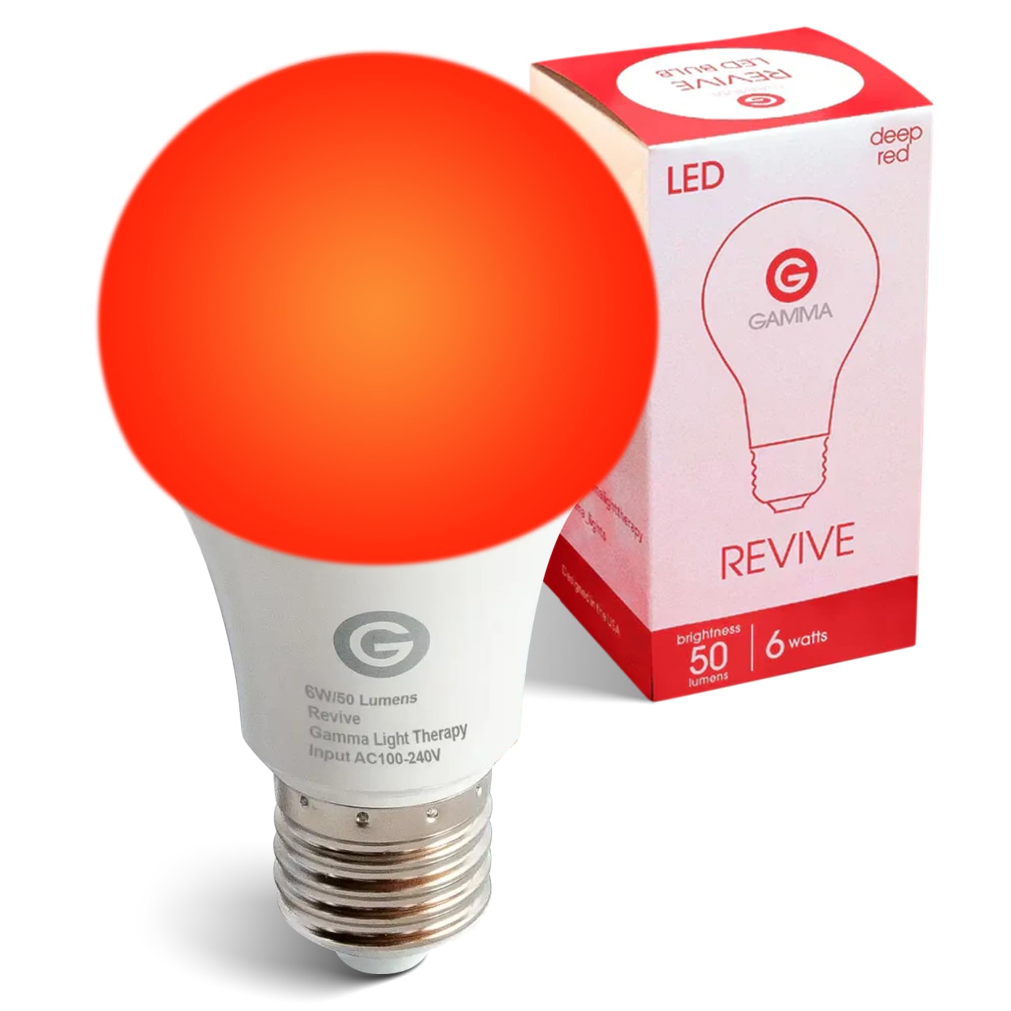 Gamma Revive 670nm Red Light Bulb for Sleep & Melatonin Support