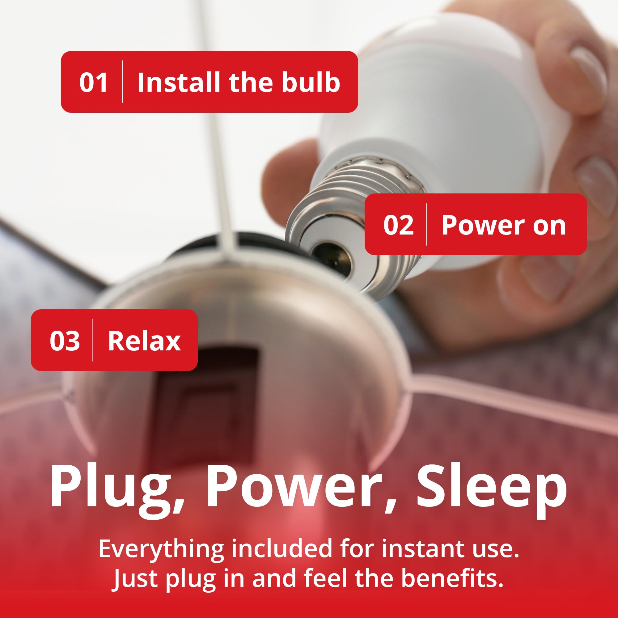 Gamma Revive 670nm Red Light Bulb for Sleep & Melatonin Support