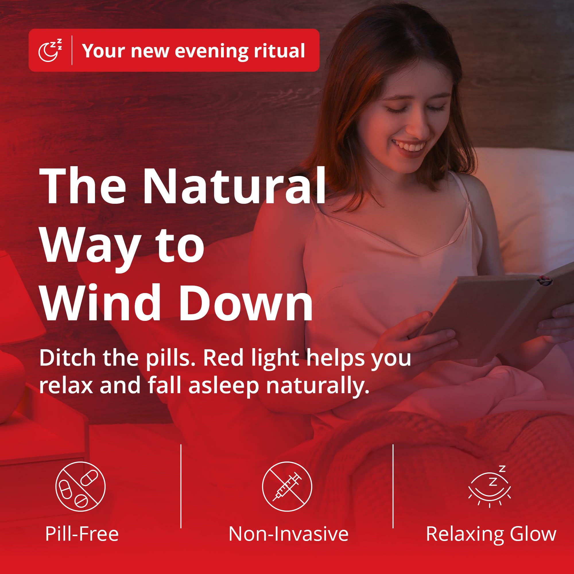Gamma Revive 670nm Red Light Bulb for Sleep & Melatonin Support