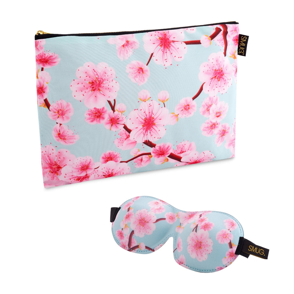 Contoured Sleep Mask & Accessories Bag Gift Set