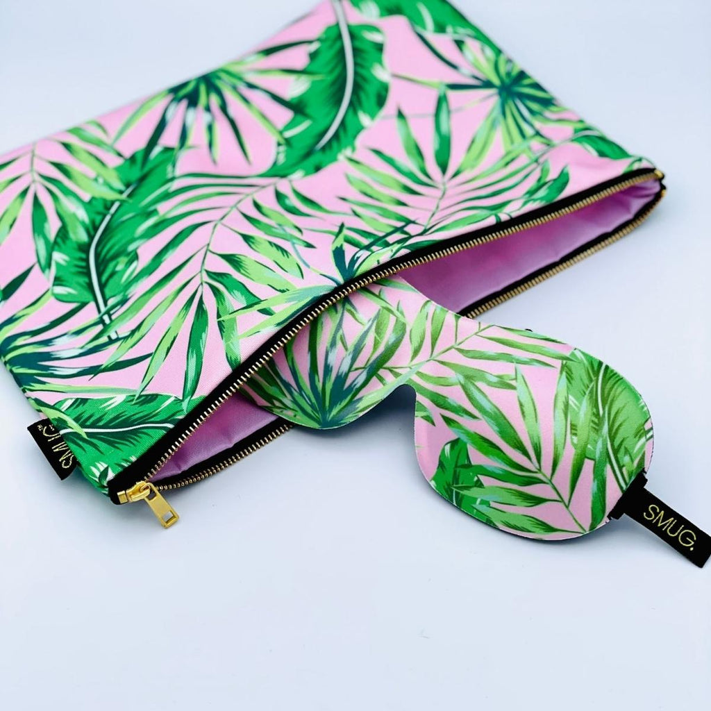 Contoured Sleep Mask & Accessories Bag Gift Set
