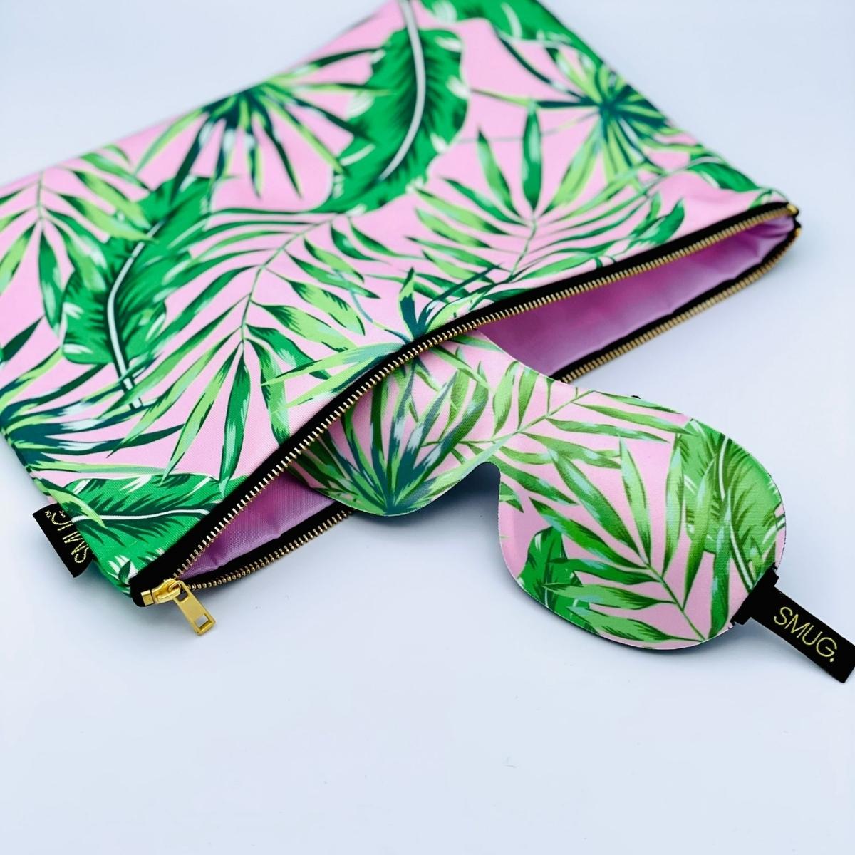 Contoured Sleep Mask & Accessories Bag Gift Set