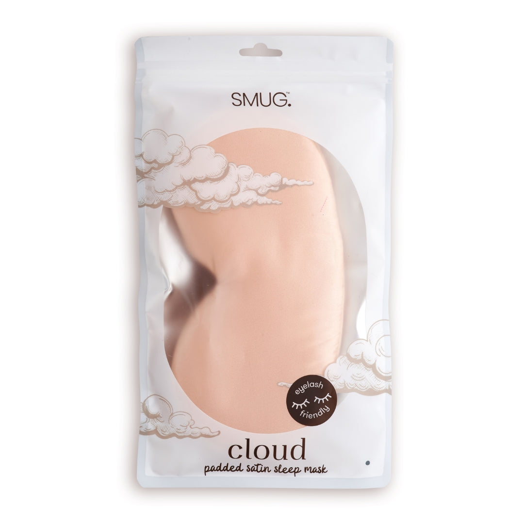 Cloud Padded Satin Sleep Mask for Better Sleep - Caramel
