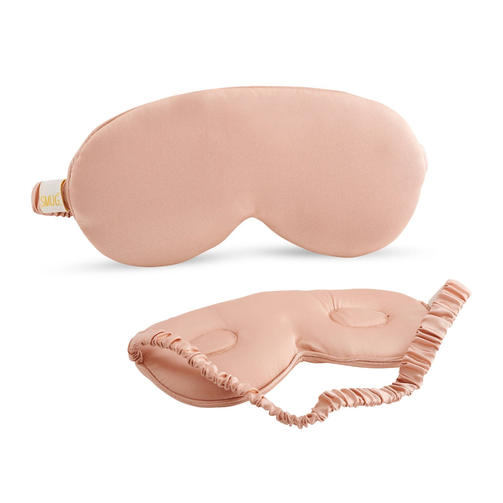 Cloud Padded Satin Sleep Mask for Better Sleep - Caramel
