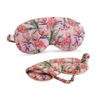 Cloud Padded Satin Sleep Mask – Flamingo Paradise Print