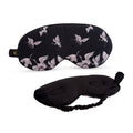 Cloud Padded Satin Sleep Mask – Moonlit Cranes Print