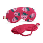 Strawberry Dreams Satin Sleep Mask - Cloud Padded