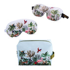 Contoured and Satin Sleep Mask Set with Wash Bag - 2 Pack, Various Prints
