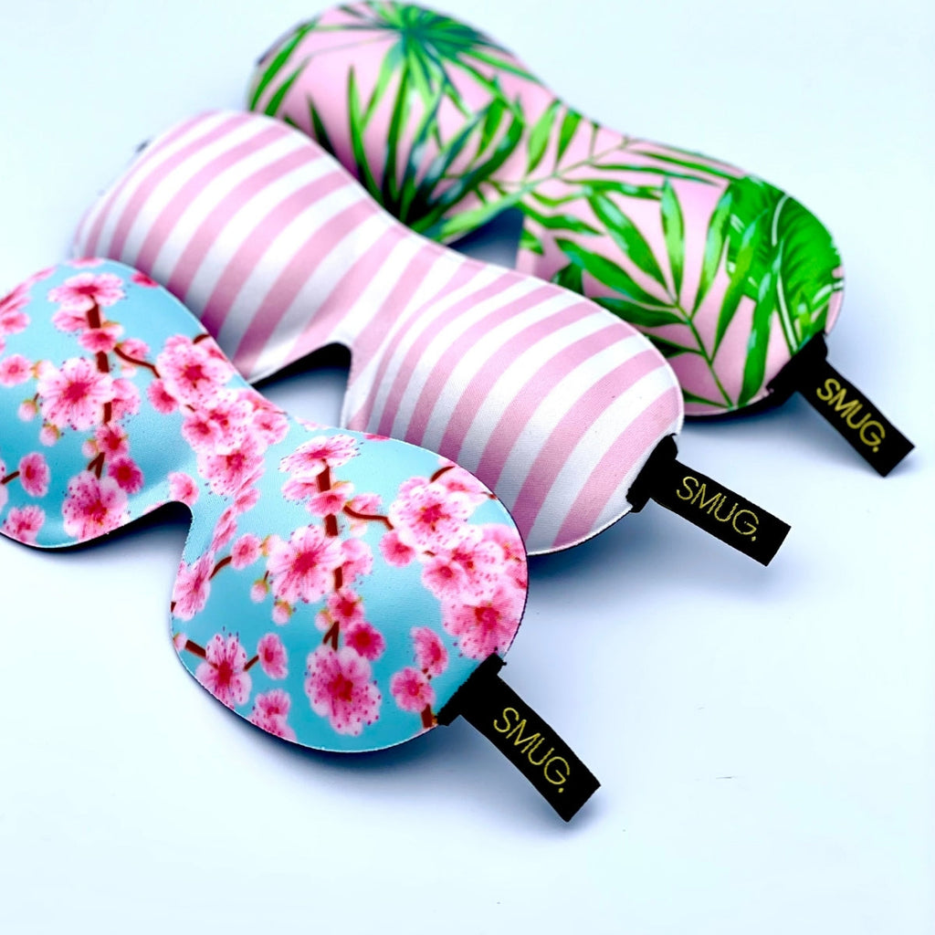 Contoured 3D Blackout Sleep Mask – Candy Shop Print