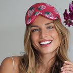 Strawberry Dreams Satin Sleep Mask - Cloud Padded