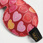 Contoured 3D Blackout Sleep Mask – Heart Sweets Print